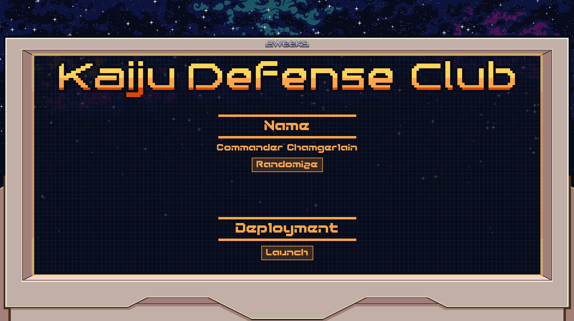 Kaiju Defense Club experiment 0